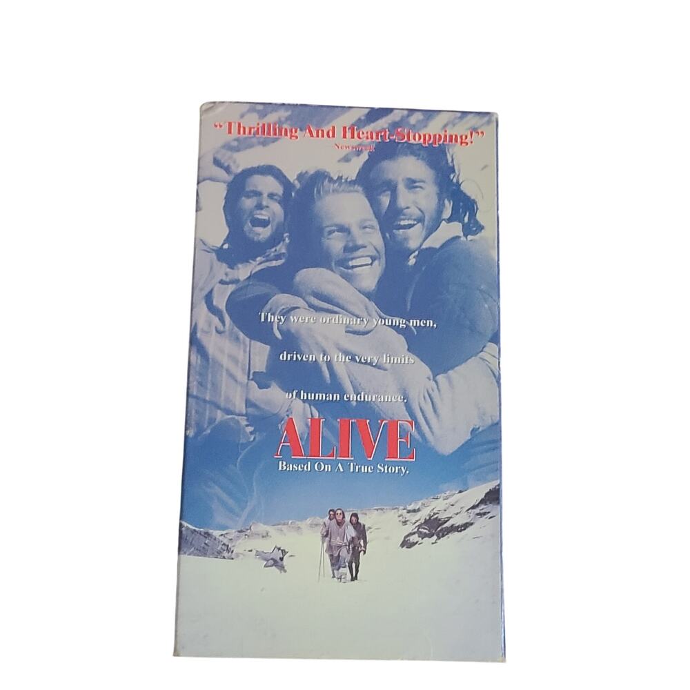 Alive (VHS, 1993) tested  used condition